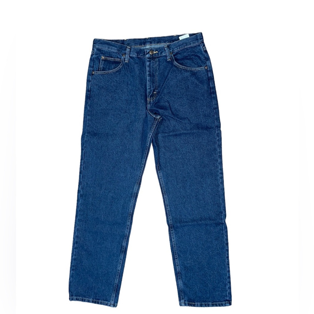 Wrangler Men's Jeans Size 34x34 Relaxed Fit Blue Denim